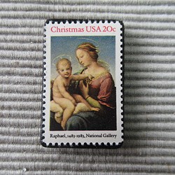 美國聖誕郵票胸針4326 第1張的照片
