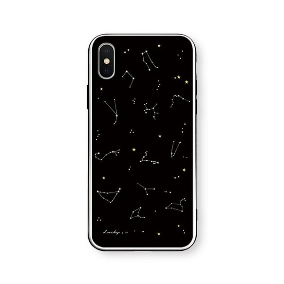 プラネタリウム＊12星座【強化ガラス × TPUケース】iPhoneケース 1枚目の画像