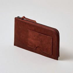 薄くて軽いお財布 / Pueblo Compact Wallet**Brick Red 1枚目の画像