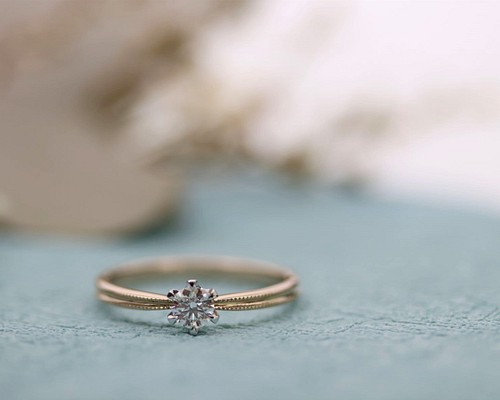 0.2ｃｔ 一粒ダイヤのシンプル婚約指輪 アバウトsize納品もOK