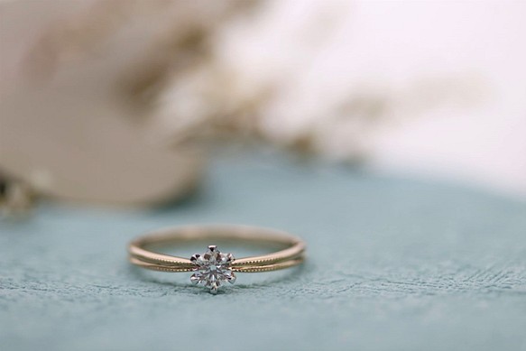 0.2ｃｔ　一粒ダイヤのシンプル婚約指輪　★アバウトsize納品もOK！プロポーズ後サイズ修正無料！！アレンジも可能です