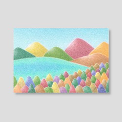 色彩の森(ポストカード。5枚セット) 1枚目の画像