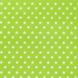 スケア生地 布【50×110cｍ】 星柄 スター 定番 総柄 裏地 入園入学 緑 黄緑 グリーン