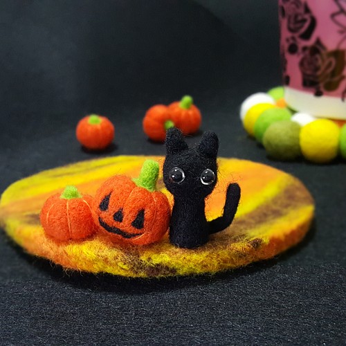 羊毛フェルト ハロウィンパーティー 作品 - 趣味/おもちゃ