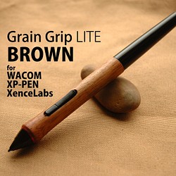 Hashado Grain Grip LITE（棕色）WACOM/XP-PEN/XenceLabs 第1張的照片