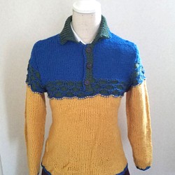 手編みセーター ウール１００% ニット・セーター ひろ 通販｜Creema