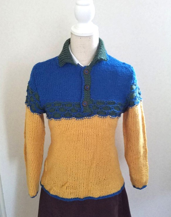 手編みセーター ウール１００% ニット・セーター ひろ 通販｜Creema