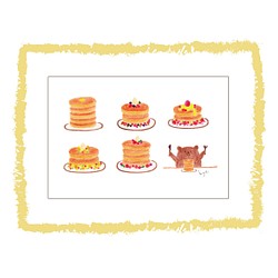 くまとパンケーキ ポストカード 1枚目の画像
