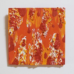 抽象画　「燃える」　マット　アート　インテリア　 1枚目の画像