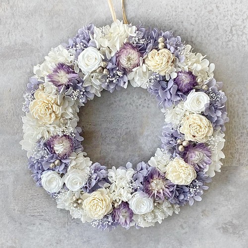 一点物】spirit wreath_gold_30cm アートフラワー 装花草庵 通販