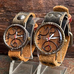 ◆ペアウォッチ　クォーツ式手作り腕時計◆ LBQ-3031　RBQ-5011 1枚目の画像