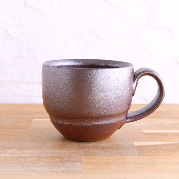 備前焼　コーヒーカップ【A】【陶器・マグカップ・コップ】 1枚目の画像