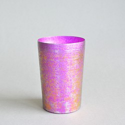 Keyaki Cup Colors 珊瑚 ビアグラス・ジョッキ 嘉匠菴 (有)大尾嘉漆器