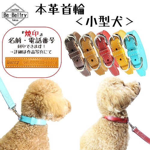 送料無料】本革首輪〈大型犬〉レザー 幅２４ｍｍ 首回り～６０cm(長さ