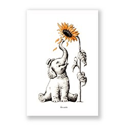 你最喜歡的插畫卡（帆布加工）3件套【75.你是太陽】 第1張的照片