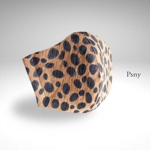 PSNY Leopard Omi Chijimi 麻/友禪染花粉過濾器豹紋 YR01 第1張的照片
