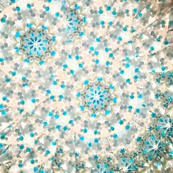 ガラスポッドの万華鏡『フラワーポッド』ドライフラワーヘリクリサム/light blue 1枚目の画像