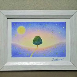 パステルアート 夜の帳と希望の木 パステル画原画 絵画 T's Arts 通販