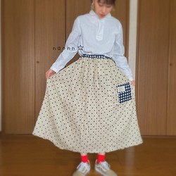 ドットのフレアースカート☆ 1枚目の画像