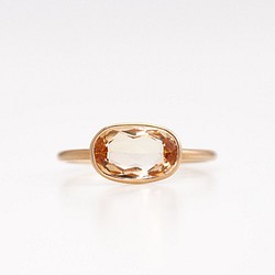 Imperial topaz ring / Oval 1枚目の画像