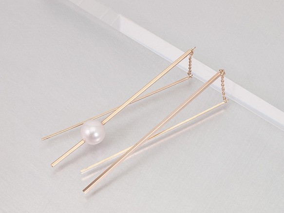 Stick Pearls & Sterling Silver Earrings — Silver Stone Handcrafted