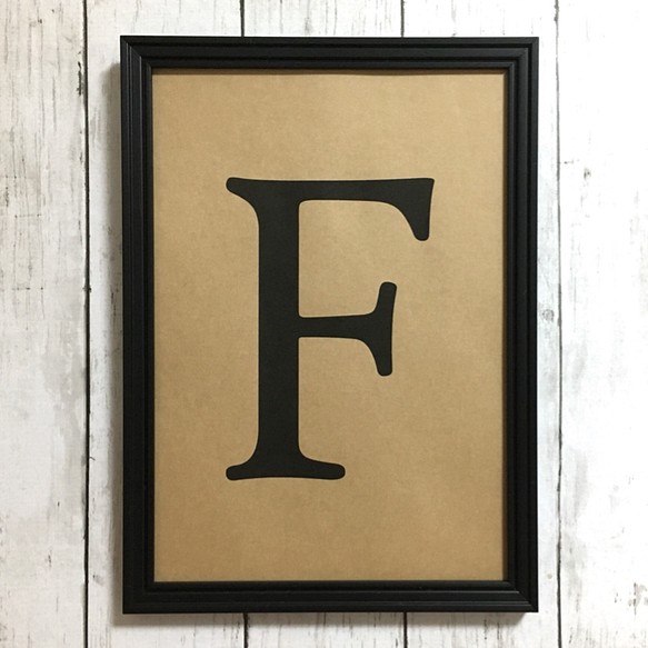 ポスター【 F 】インテリア アルファベット イニシャル アート デザイン 海外 1枚目の画像