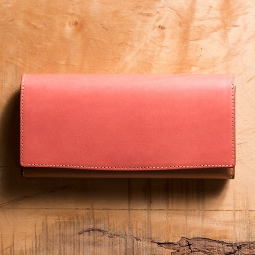縫わない財布 レザーロード レッド - ファッション/小物