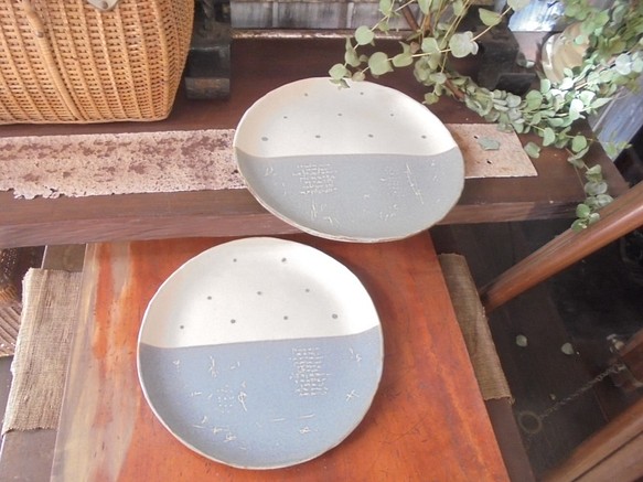『モダン加飾maru大皿』パスタ皿カレー皿ワンプレート盛り皿