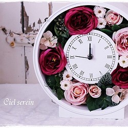 誕生日・新築祝い・ギフトに～バラ　花時計 1枚目の画像