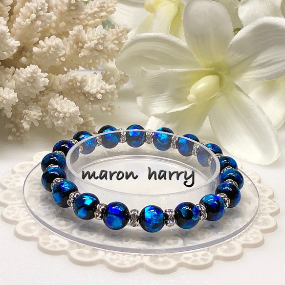 ホタル石ブレスレットNO.5 •*¨*•.¸¸♬ ブレスレット MARON HARRY 通販