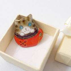 猫（ねこ） ピンバッチ の人気通販｜Creema ハンドメイド・手作り 