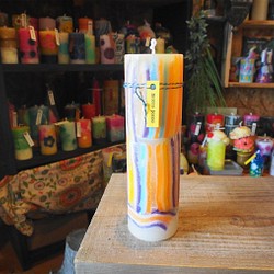 candle　tall円柱wide6.5ｃｍ　ｄ3279 1枚目の画像