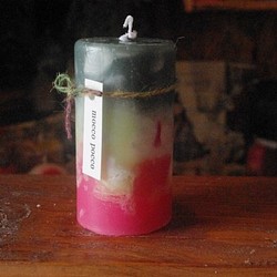candle　ミニ円柱wide5㎝　c2764 1枚目の画像