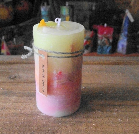 candle　円柱wide5㎝　ｃ3325 1枚目の画像