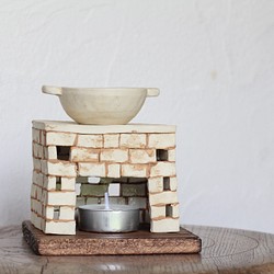 茶香炉　白　Tea incense burner （受注生産） 2枚目の画像