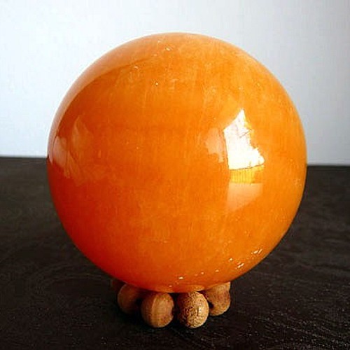 オレンジカルサイト・スフィア-b 天然石 BodhiTreeルース館 通販 