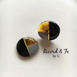再販♦︎Bekkou×bi-color ◯pierce&earring/Grey 1枚目の画像