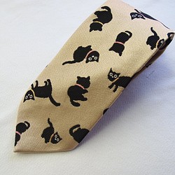 日式花紋 高級領帶 錦緞面料 時尚日系 杉杉 &lt;Kuroneko&gt; 第1張的照片