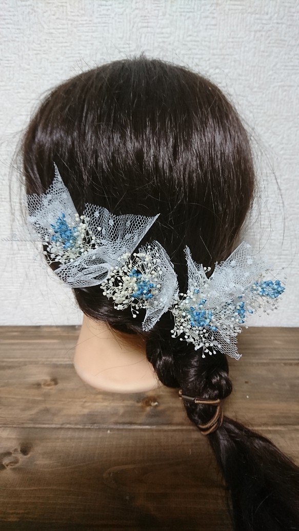 37332円 人気の 水引付き本物花髪飾り♥ヘッドドレス
