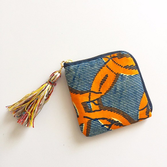 非洲紡織品卡袋化妝品硬幣 第1張的照片