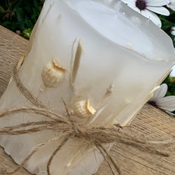 White botanical  candle 1枚目の画像