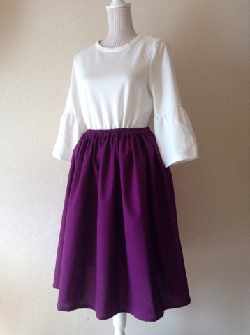 麻紫 スカート 1枚目の画像