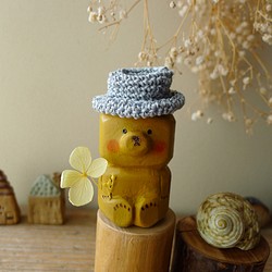 木彫り　熊「ダンディー」 1枚目の画像