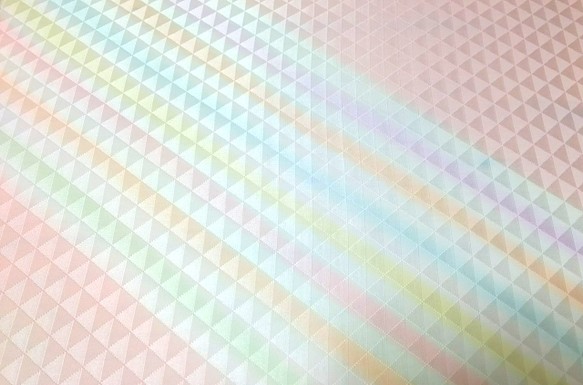 正絹長襦袢地 はぎれ　虹色 ５０cm 1枚目の画像