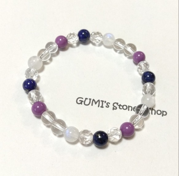 ラピスラズリ フォスフォシデライトのブレスレット ブレスレット バングル Gumi S Stone Shop 通販 Creema クリーマ ハンドメイド 手作り クラフト作品の販売サイト