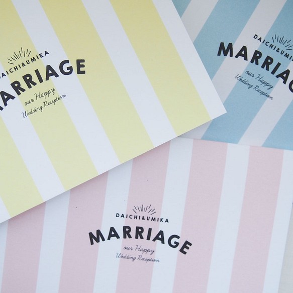 【Bili様 専用カート】招待状 手作りキットHello!MARRIAGE 1枚目の画像