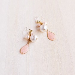 櫻花和珍珠/耳環 第1張的照片