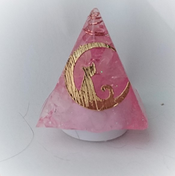 オルゴナイト 薄ピンク ローズクォーツ 1枚目の画像