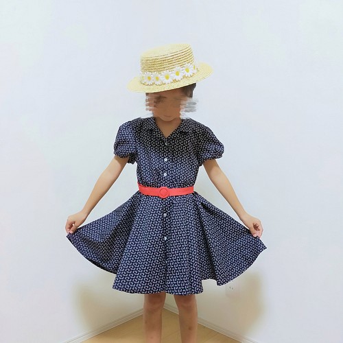 ロカビリーに彩る レトロワンピース 子供服 Nayunayu 通販 Creema クリーマ ハンドメイド 手作り クラフト作品の販売サイト