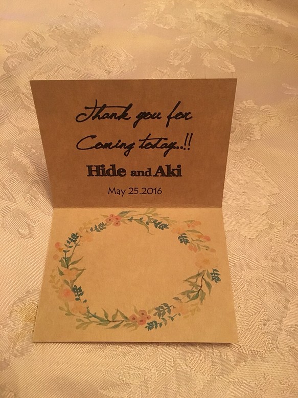 席札 メッセージカード 結婚式 20枚 1枚目の画像